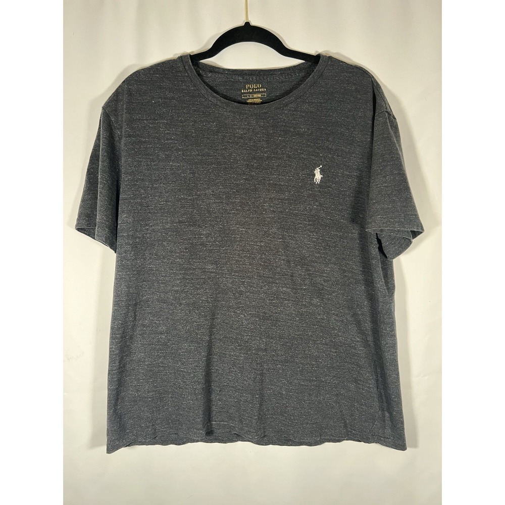 Polo Ralph Lauren Gray Short Sleeve T Shirt Size L Casual Basic Cotton